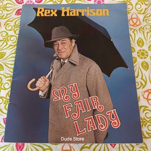1981 My Fair Lady U.S. Souvenir Book - Rex Harrison & Cheryl Kennedy Soft Cover